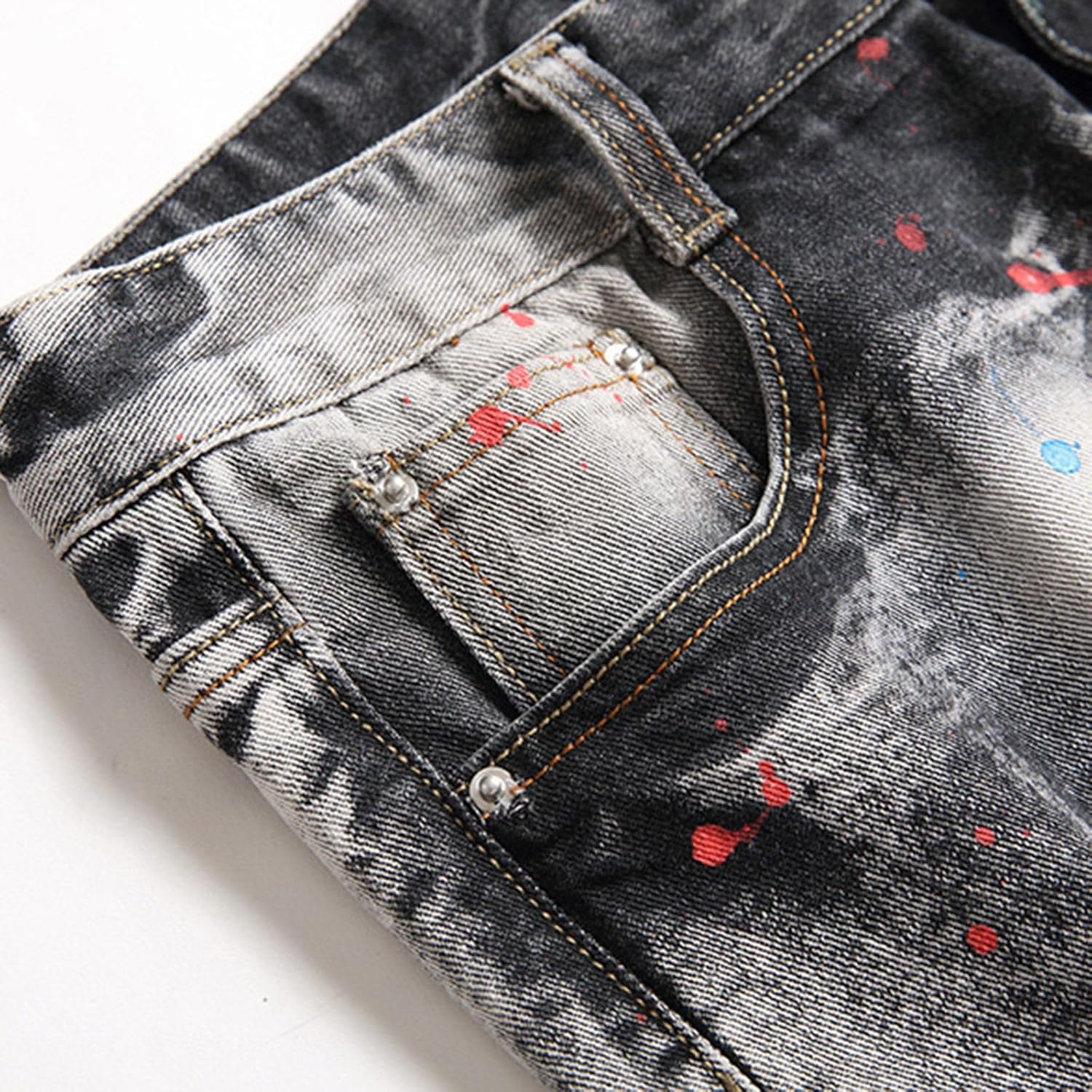 Slim Fit Distressed Denim Jean Shorts for Men Casual Ripped Summer Denim Shorts Stretch Knee Length Washed Hot Short